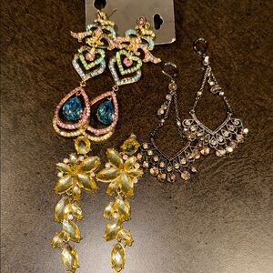 Elegant Multicolor Dangle Earrings